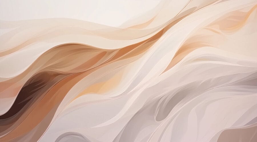 Suaves ondas de colores cálidos fluyendo