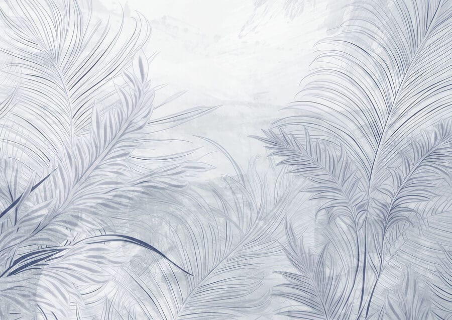 Hojas de palmera suaves y calmantes de la naturaleza