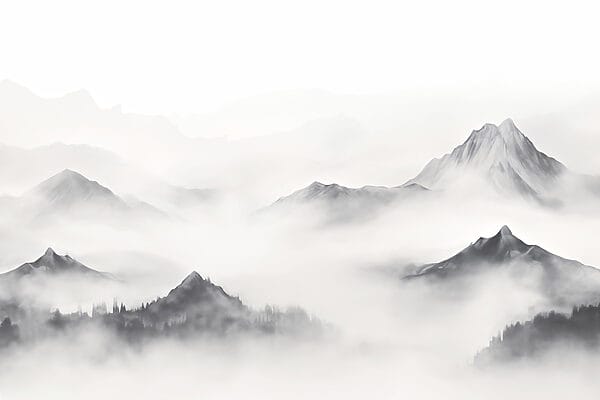 Cordillera con niebla Cordillera con niebla