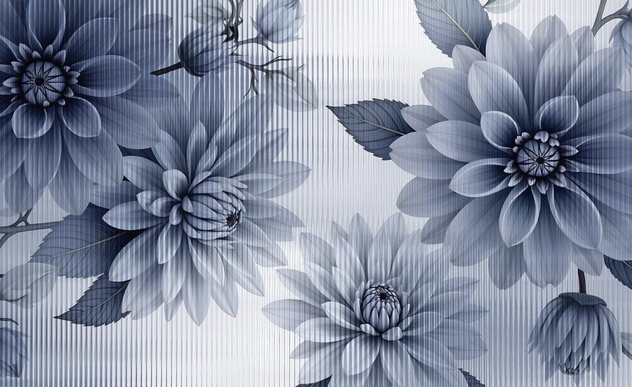 Delicadas flores en tonos suaves