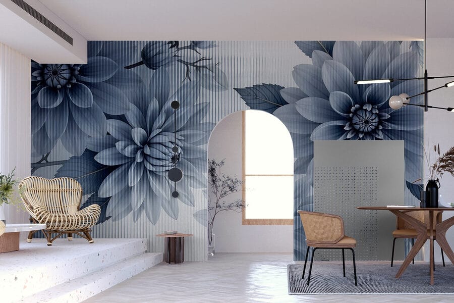 Delicadas flores en tonos suaves