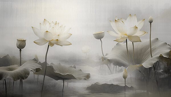 Pintura de flores y hojas Pintura de flores y hojas