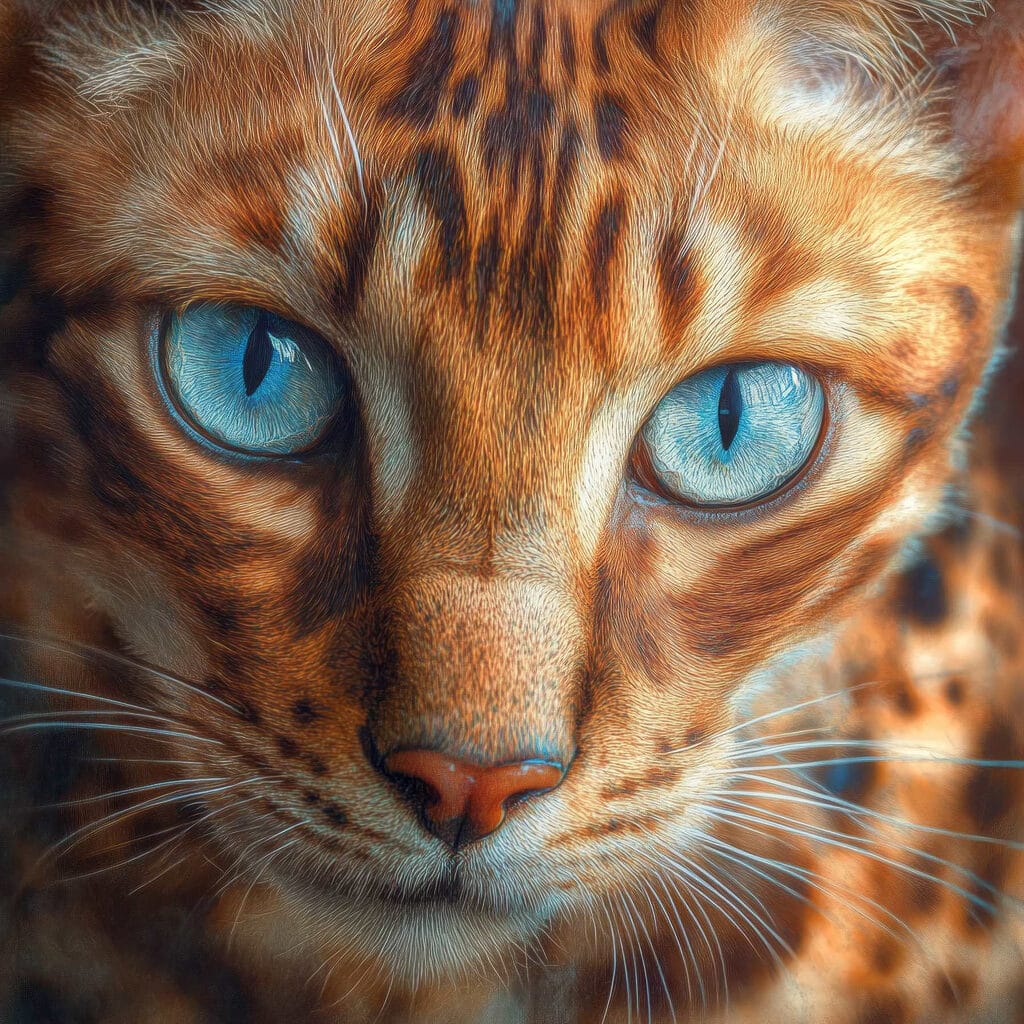 Majestic feline with striking eyes Majestic feline with striking eyes