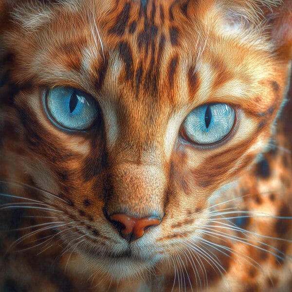 Majestic feline with striking eyes Majestic feline with striking eyes