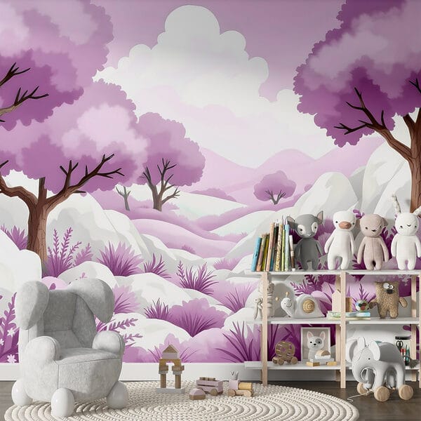 Paisaje con árboles y nieve Paisaje con árboles y nieve
