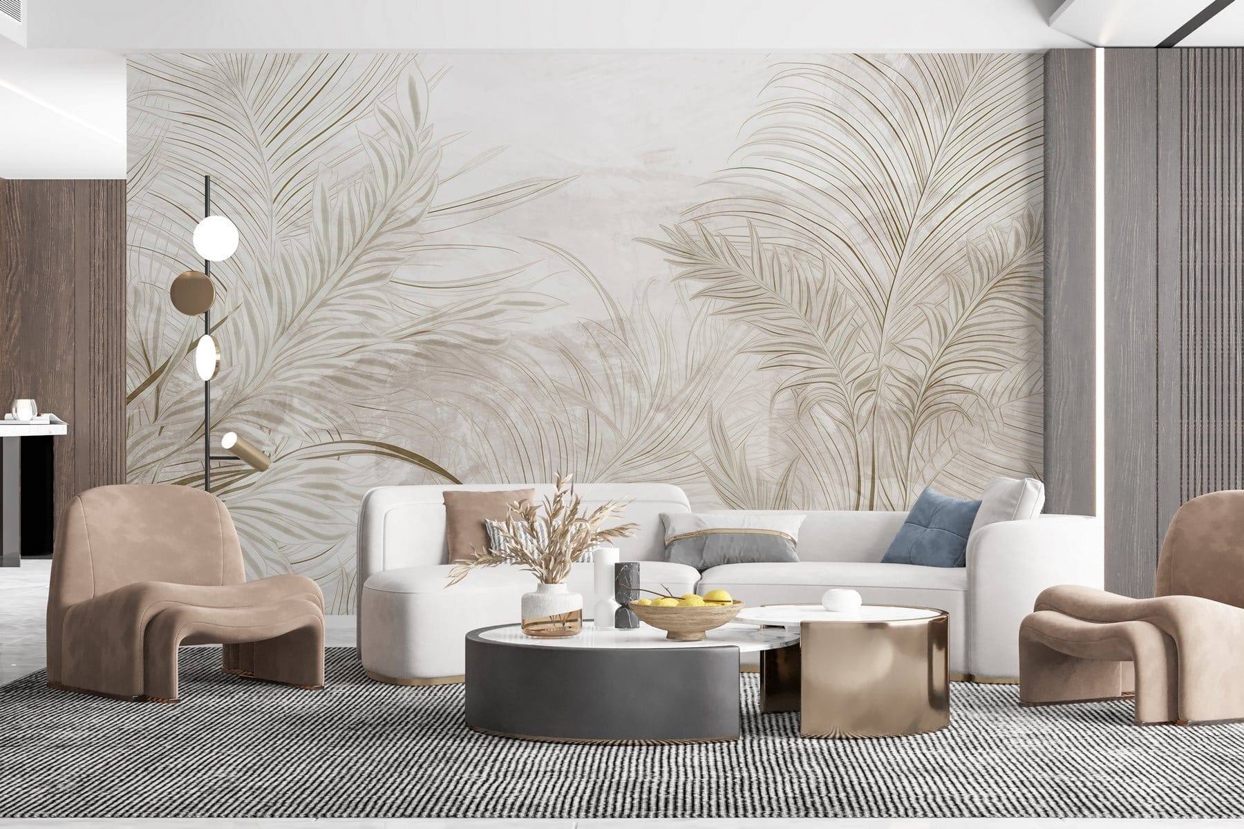 White background with leaves