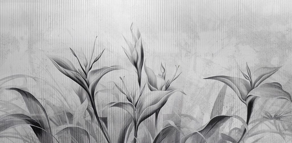 Imagen de flores en blanco y negro Imagen de flores en blanco y negro