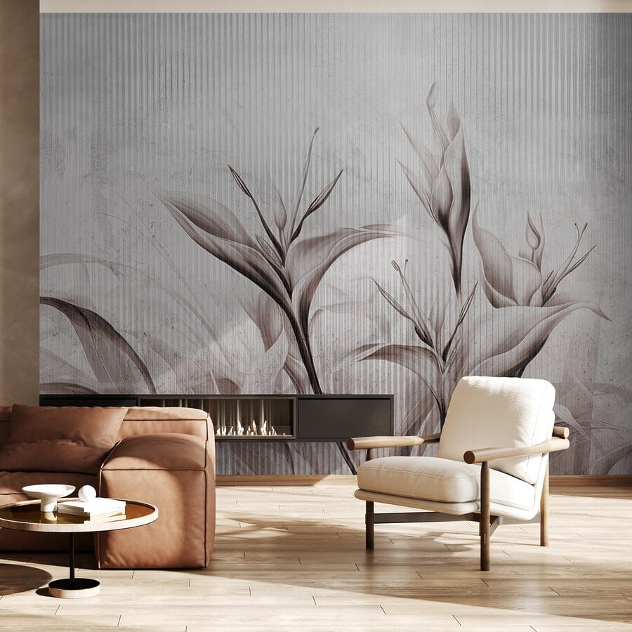 Texturas florales de ensueño en tonos suaves