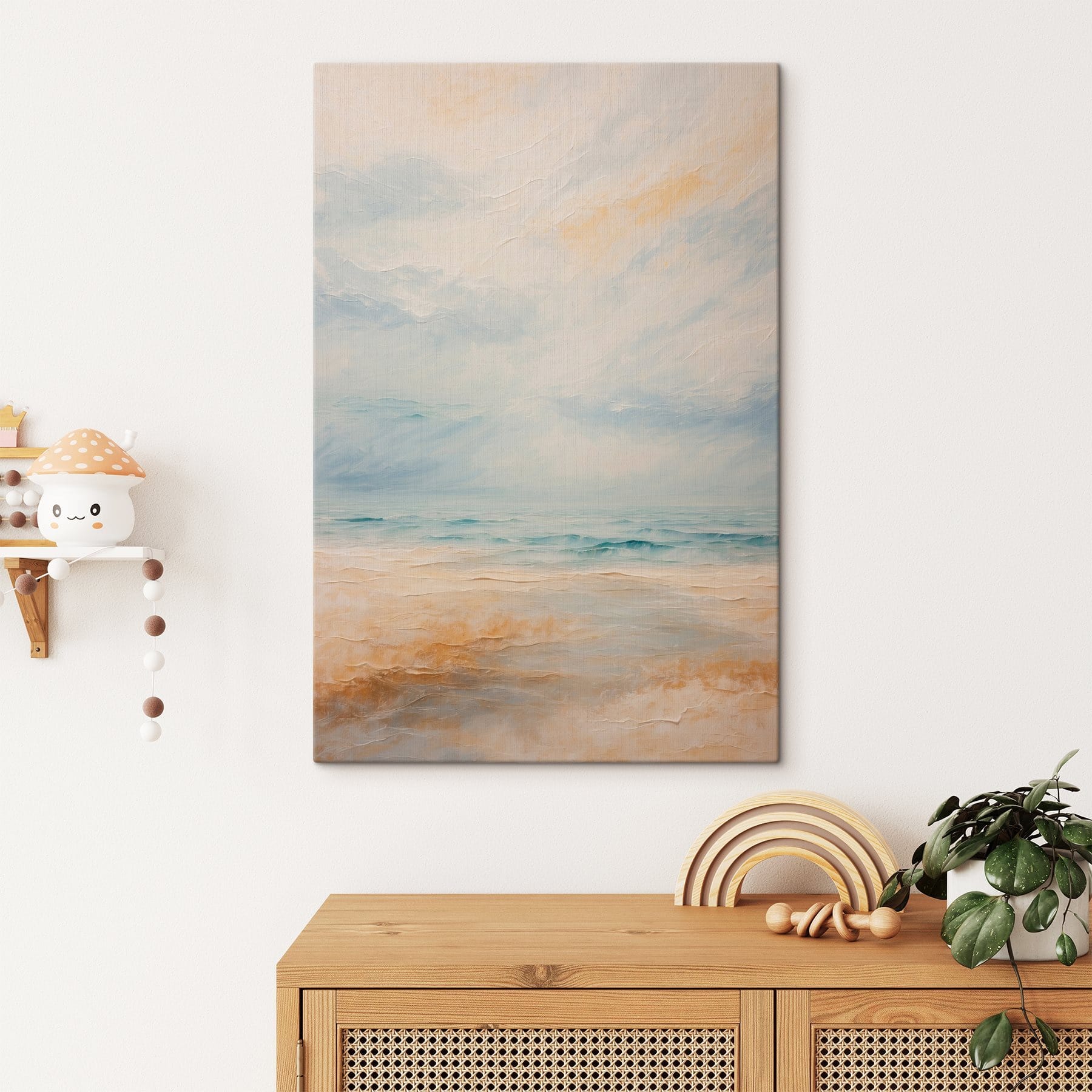 Painting of a beach