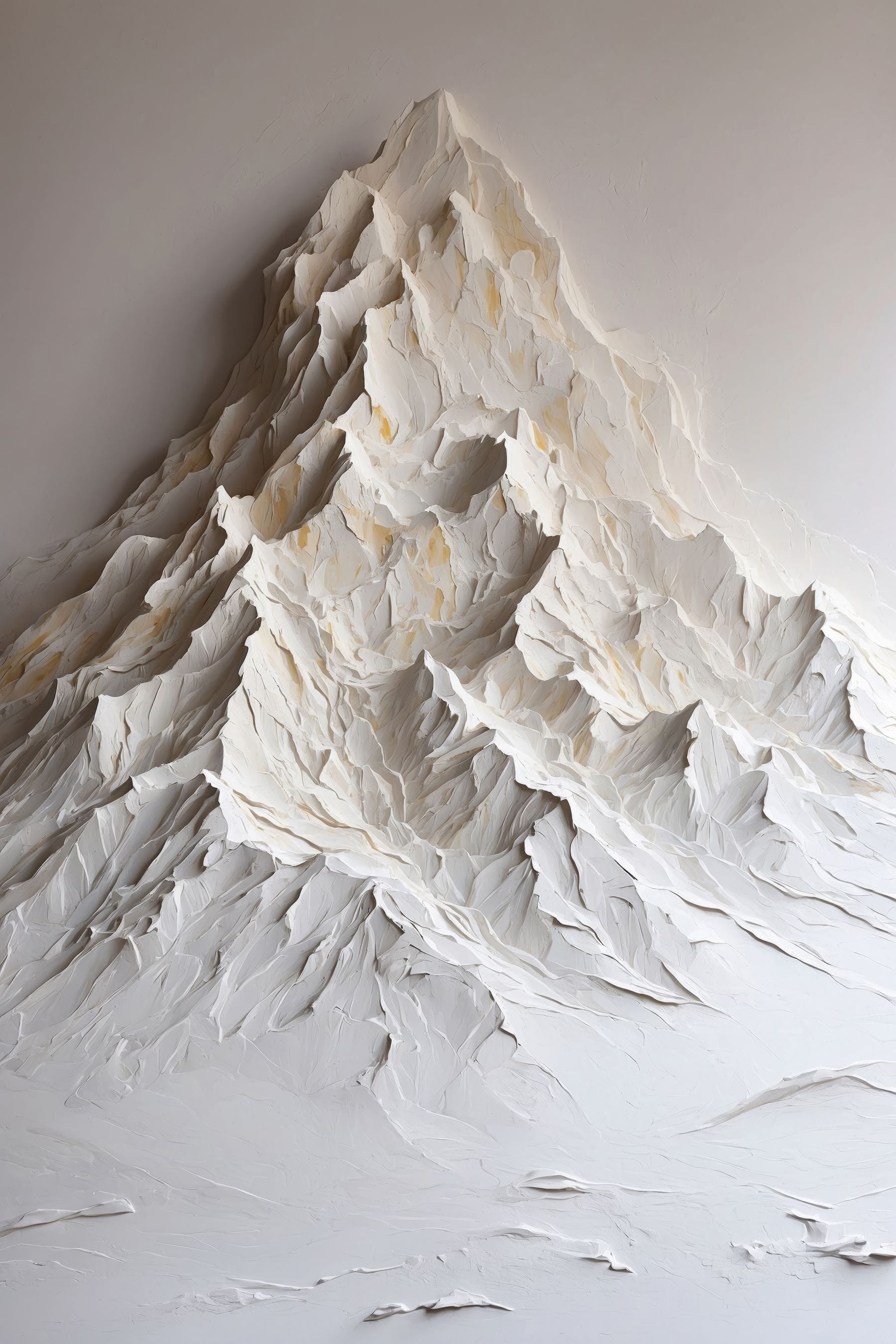 White mountain with snow White mountain with snow
