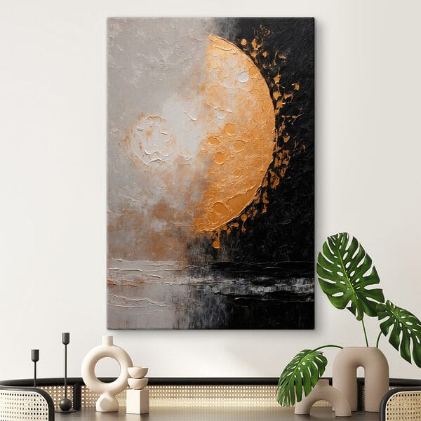 Cuadro de una luna y agua Cuadros Cuadro de una luna y agua