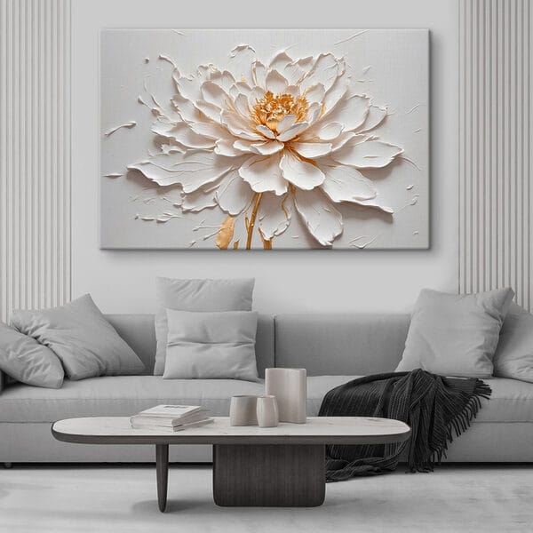 Elegant flower in soft textures