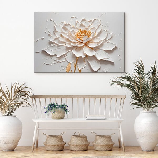 Elegant flower in soft textures
