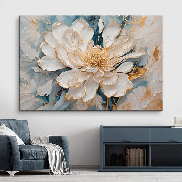 Cuadros Cuadro de una flor blanca (SKU: s42923) Cuadros Cuadros Cuadro de una flor blanca (SKU: s42923)