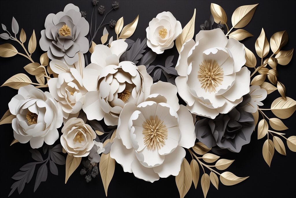 Elegant floral arrangement in pastel hues