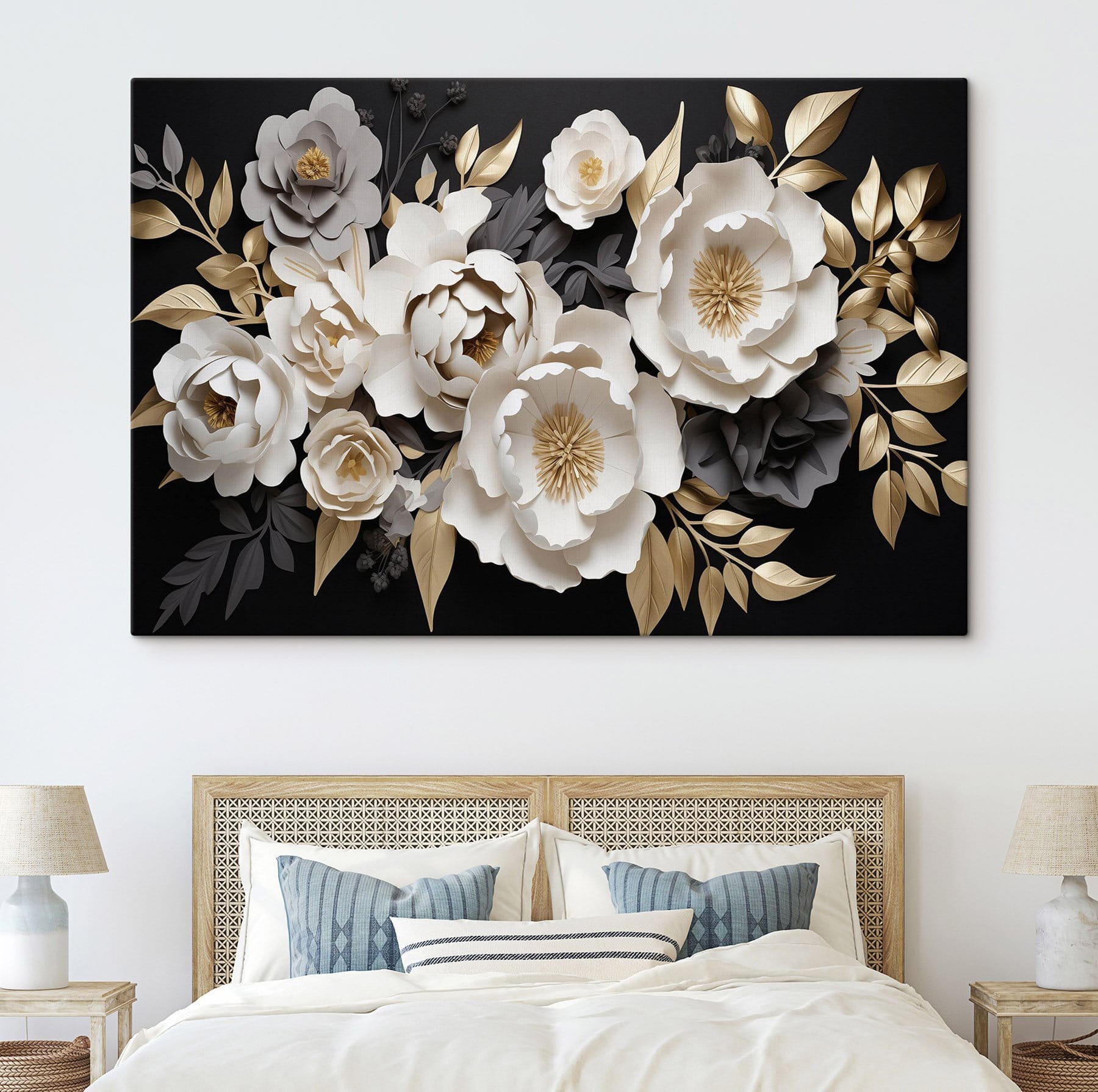 Elegant floral arrangement in pastel hues