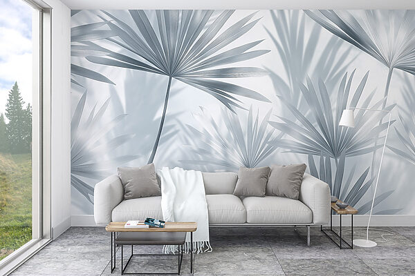 Soft shadows of delicate palm leaves