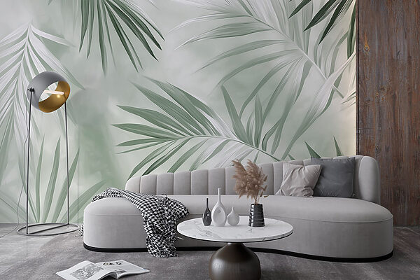 Lush green leaves in soft light