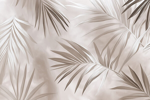 Elegantes hojas de palmera en armonía con la naturaleza Elegantes hojas de palmera en armonía con la naturaleza