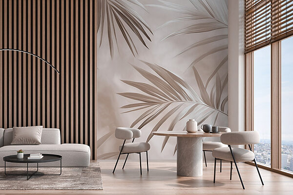 Elegantes hojas de palmera en armonía con la naturaleza Elegantes hojas de palmera en armonía con la naturaleza