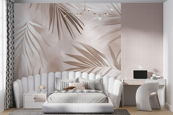 Elegantes hojas de palmera en armonía con la naturaleza Elegantes hojas de palmera en armonía con la naturaleza