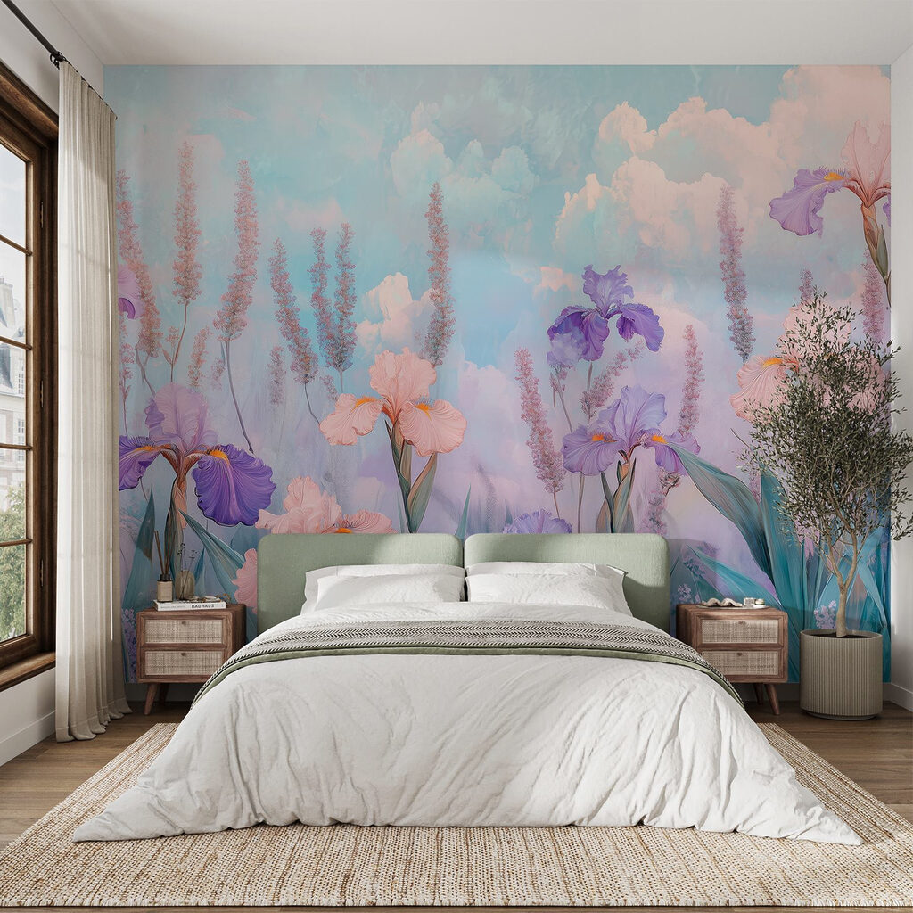 Painting of flowers and plants