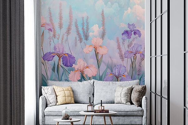 Painting of flowers and plants