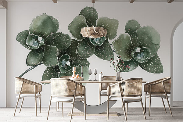 Tres elegantes orquídeas en armonía Tres elegantes orquídeas en armonía