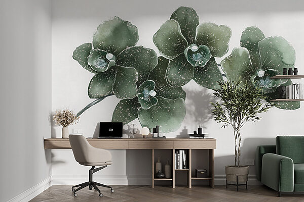 Tres elegantes orquídeas en armonía Tres elegantes orquídeas en armonía