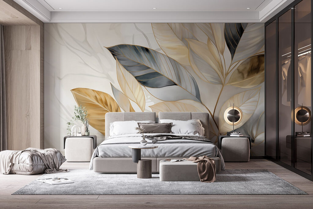 Elegant leaves on a soft background Elegant leaves on a soft background