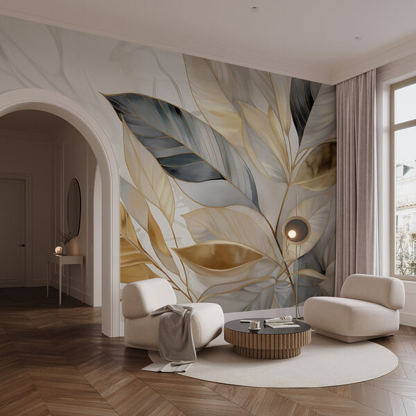 Elegant leaves on a soft background Elegant leaves on a soft background