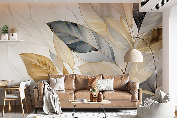 Elegant leaves on a soft background Elegant leaves on a soft background