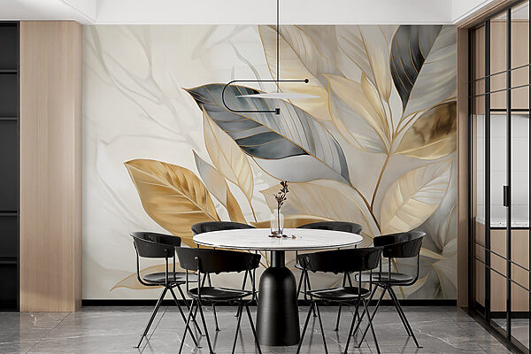 Elegant leaves on a soft background Elegant leaves on a soft background