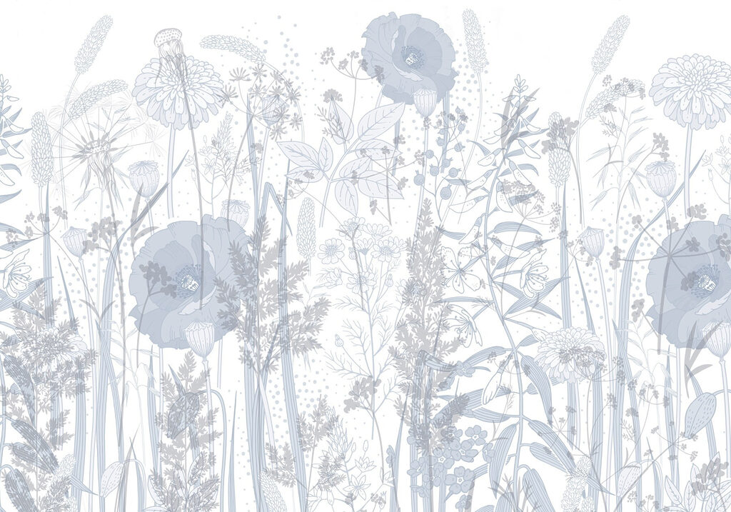 Delicate flowers in soft hues