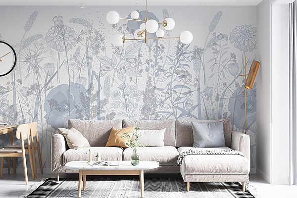 Delicate flowers in soft hues
