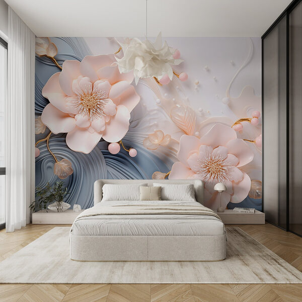 Elegante diseño floral en tonos suaves Elegante diseño floral en tonos suaves