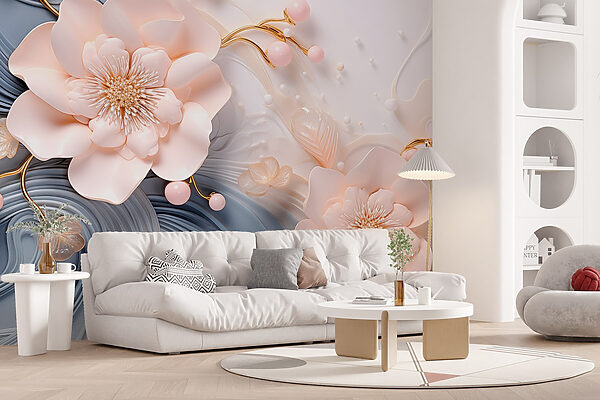 Elegante diseño floral en tonos suaves Elegante diseño floral en tonos suaves