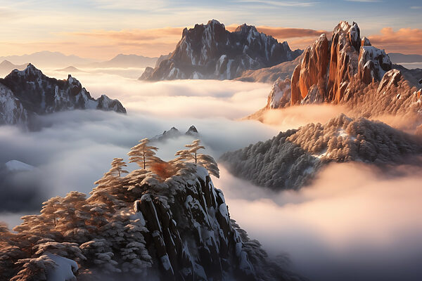 w08807p 600x400 - Cordillera con nieve y nubes - tegory