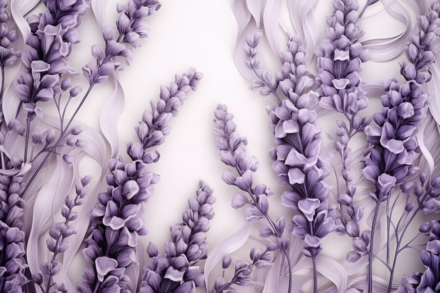 Grupo de flores moradas