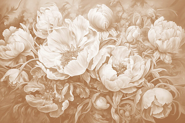 Delicate petals in soft hues