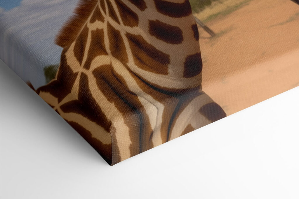 Two giraffes standing in a field Two giraffes standing in a field