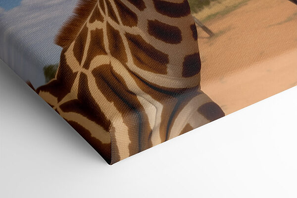 Two giraffes standing in a field Two giraffes standing in a field