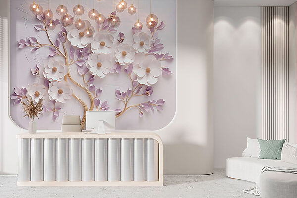 Árbol con flores y hojas Árbol con flores y hojas