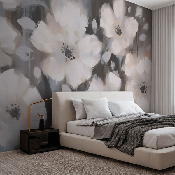 Pintura de flores blancas Pintura de flores blancas