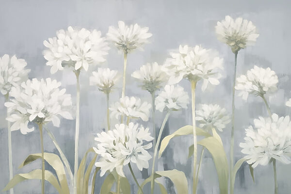 Pintura de flores blancas Pintura de flores blancas