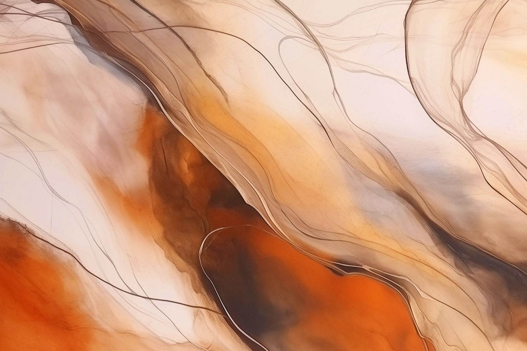 Flowing lines in warm tones Flowing lines in warm tones