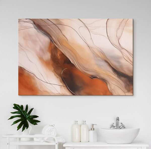 Flowing lines in warm tones Flowing lines in warm tones