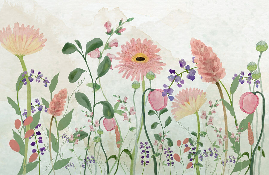 Fotomurales Pintura de flores y plantas - Imagen 3