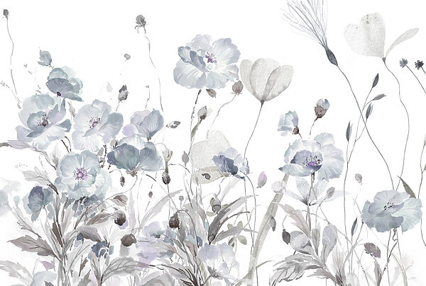 Pintura de flores sobre fondo blanco Pintura de flores sobre fondo blanco