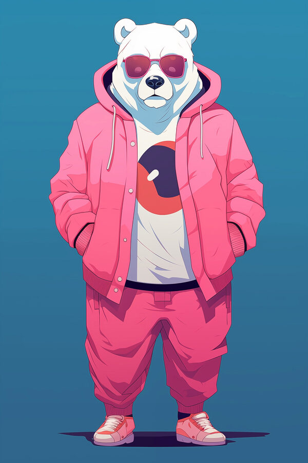 Person wearing a pink hoodie and a pink jacket Person wearing a pink hoodie and a pink jacket